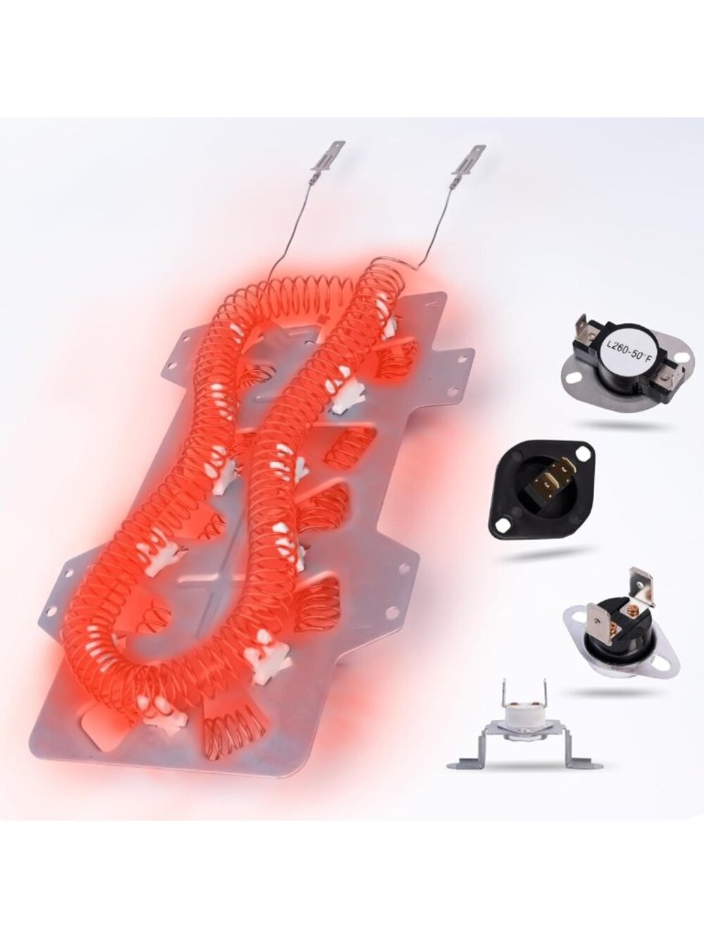 Dryer Heating Element Compatible with Samsung DV448AEP, DV42H5000EW, DV456EWHDWR